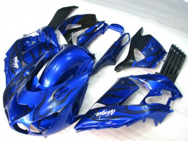Flamme Bleue 06-11 ZX14R Carénage Moto