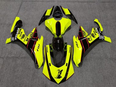 Floro Jaune & Noir 15-19 R1 Carénage Moto