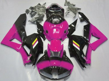 Fondu Rose Brillant & Noir 13-23 CBR600RR Carénage Moto