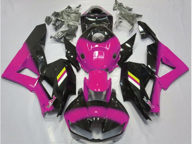Fondu Rose Brillant & Noir 13-23 CBR600RR Carénage Moto Fondu Rose Brillant & Noir 13-23 CBR600RR Carénage Moto