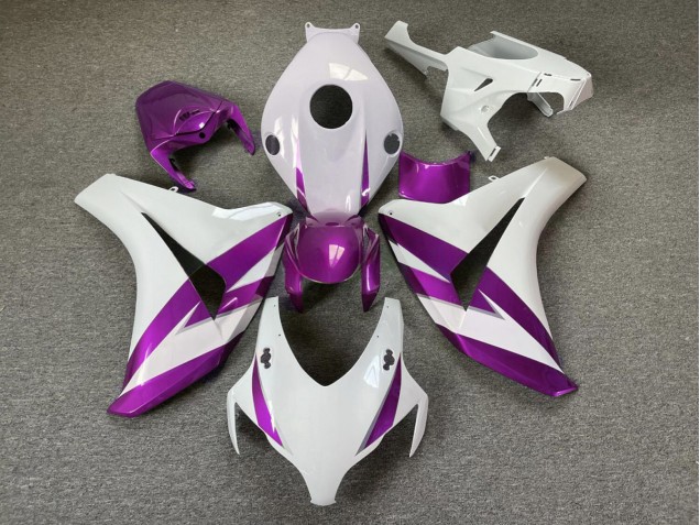 Garniture Blanc Brillant & Violet 08-11 CBR1000RR Carénage Moto Garniture Blanc Brillant & Violet 08-11 CBR1000RR Carénage Moto