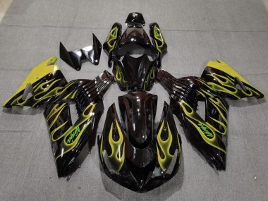 Giallo Fiamma 06-11 ZX14R Carénage Moto