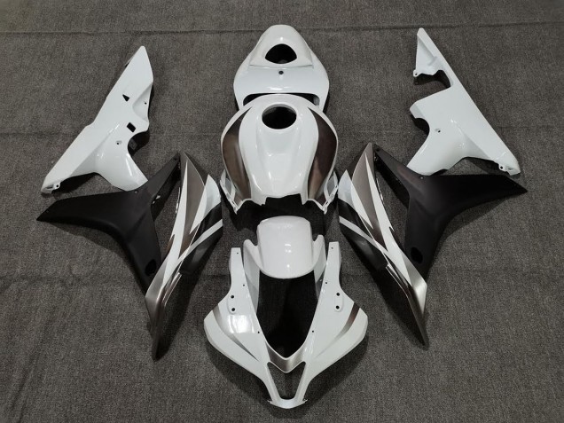 Graphite Blanc & Noir 07-08 CBR600RR Carénage Moto