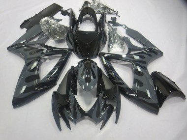 Gris Flamme 06-07 GSXR 600-750 Carénage Moto
