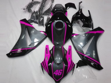 Gris Motul & Rose 08-11 CBR1000RR Carénage Moto