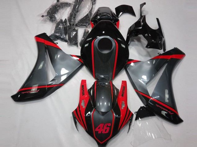 Gris Motul & Rouge 08-11 CBR1000RR Carénage Moto Gris Motul & Rouge 08-11 CBR1000RR Carénage Moto