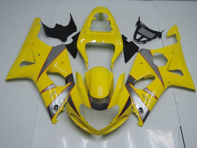 Jaune & Argent 00-02 GSXR 1000 Carénage Moto Jaune & Argent 00-02 GSXR 1000 Carénage Moto