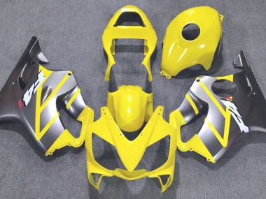 Jaune & Argent Mat 01-03 CBR600 F4i Carénage Moto