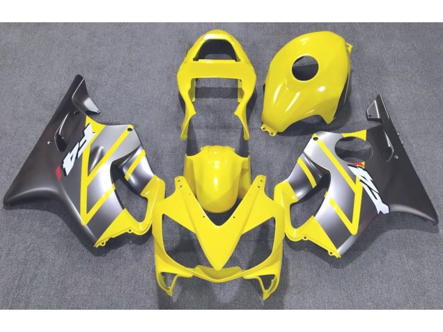 Jaune & Argent Mat 01-03 CBR600 F4i Carénage Moto Jaune & Argent Mat 01-03 CBR600 F4i Carénage Moto
