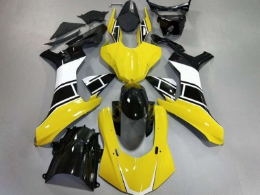 Jaune Brillant Blanc & Noir 15-19 R1 Carénage Moto