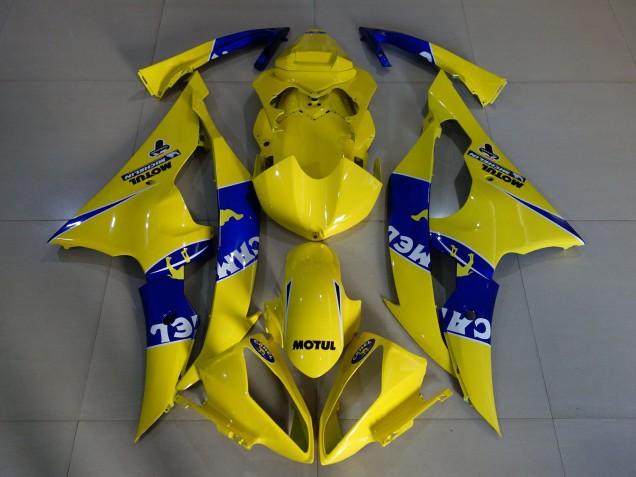 Jaune Brillant Camel 08-16 R6 Carénage Moto Jaune Brillant Camel 08-16 R6 Carénage Moto