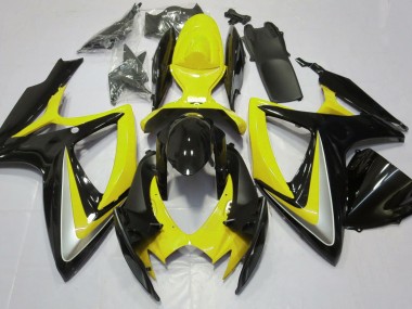Jaune Brillant Débadgé 06-07 GSXR 600-750 Carénage Moto