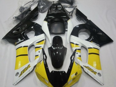 Jaune Brillant & Noir 98-02 R6 Carénage Moto