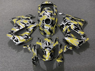 Jaune Camouflage 02-12 VFR800 Carénage Moto