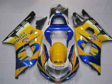 Jaune Corona 01-03 GSXR 600-750 Carénage Moto