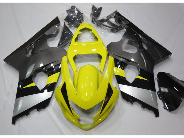 Jaune & Gris 04-05 GSXR 600-750 Carénage Moto Jaune & Gris 04-05 GSXR 600-750 Carénage Moto