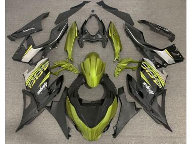 Jaune Liquide & Gris 18-23 Ninja 400 Carénage Moto
