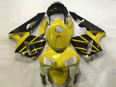 Jaune Moutarde & Noir Brillant 03-04 CBR600RR Carénage Moto