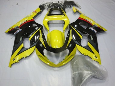 Jaune Noir & Gris 01-03 GSXR 600-750 Carénage Moto