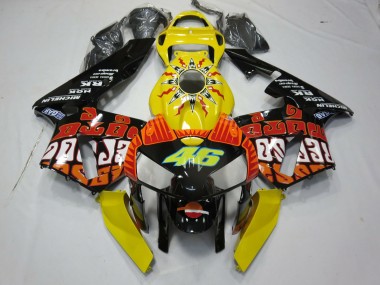 Jaune Rossi 05-06 CBR600RR Carénage Moto