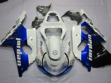 Jordan Blu E Bianco 00-02 GSXR 1000 Carénage Moto