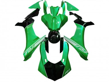 Lézard Vert & Noir 15-19 R1 Carénage Moto