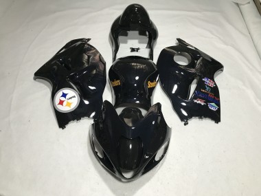 Logo De L'Équipe Noir Brillant 97-07 GSXR 1300 Carénage Moto