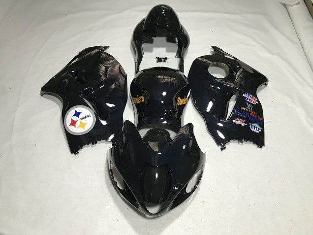 Logo De L'Équipe Noir Brillant 97-07 GSXR 1300 Carénage Moto Logo De L'Équipe Noir Brillant 97-07 GSXR 1300 Carénage Moto