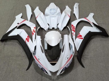 Logos Blanc Nacré & Rouge 16-19 ZX10R Carénage Moto