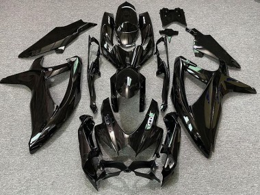 Logos Noir & Blanc Brillant 08-10 GSXR 600-750 Carénage Moto