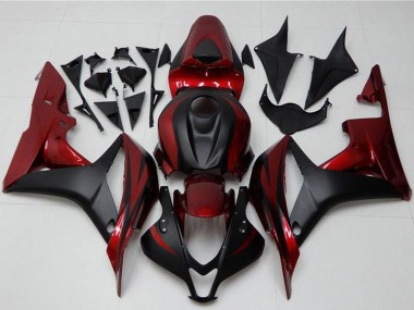 Acheter Kits Carénage Moto Honda CBR600RR 2007-2008 - Rouge Noir Mat