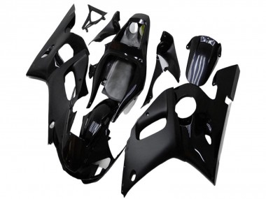 Acheter Carénages Moto Yamaha YZF R6 1998-2002 - Noir Brillant Noir Mat