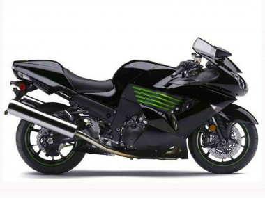 Acheter Carénages Moto Kawasaki ZX14R ZZR1400 2006-2011 - Noir Brillant Vert