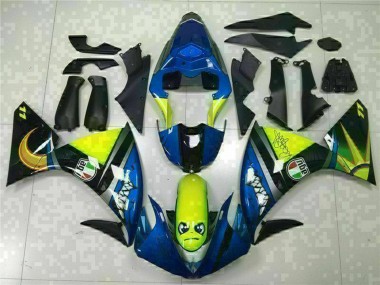 Acheter Carénages Moto Yamaha YZF R1 2009-2011 - Bleu Jaune Requin