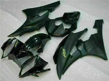 Acheter Carénages Moto Yamaha YZF R6 2006-2007 - Noir Brillant Noir Mat Or Décalque