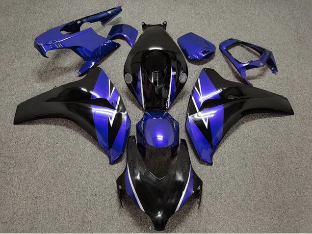 Carénage Moto Honda CBR1000RR 2008-2011 - Bleu Noir Brillant