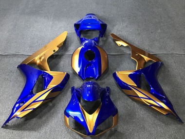 Acheter Carénages Moto Honda CBR1000RR 2006-2007 - Or Bleu