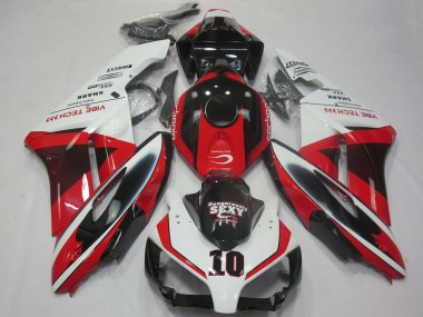 Acheter Carénages Moto Honda CBR1000RR 2004-2005 - Blanc Rouge Noir Brillant Sexy VIBE TECH