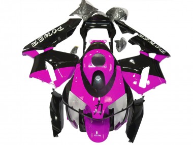 Acheter Carénages Moto Honda CBR600RR 2003-2004 - Rose Vif Noir Brillant Power