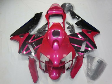Acheter Carénages Moto Honda CBR600RR 2003-2004 - Rose Noir Brillant