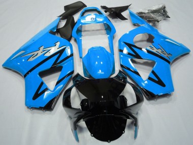 Acheter Carénages Moto Honda CBR954RR 2002-2003 - Bleu Clair Noir Brillant CBR Style