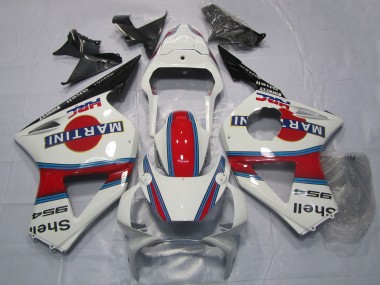 Acheter Carénages Moto Honda CBR954RR 2002-2003 - Blanc Rouge Noir Martini