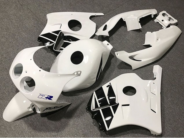 Carénages Moto Honda CBR250RR 1990-1998 - Blanc Noir Brillant