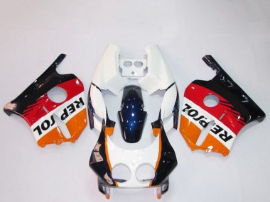 Acheter Carénages Moto Honda CBR250RR 1990-1998 - Orange Blanc Rouge Noir Brillant Repsol