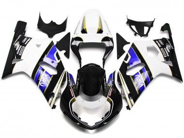 Acheter Carénages Moto Suzuki GSXR 600 / GSXR 750 2001-2003 - Blanc Bleu Noir Brillant Viru Style
