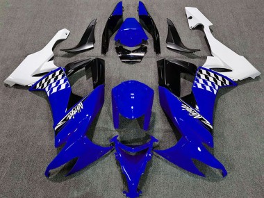 Acheter Carénages Moto Kawasaki ZX10R 2008-2010 - Blanc Bleu Noir