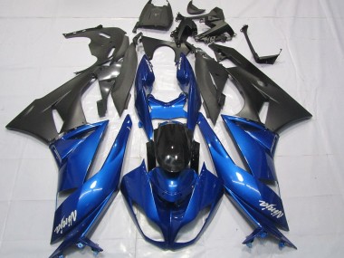 Acheter Carénages Moto Kawasaki ZX6R 2009-2012 - Bleu Noir Brillant Noir Mat Blanc Ninja