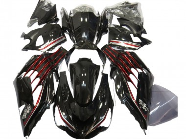 Acheter Carénages Moto Kawasaki ZX14R ZZR1400 2012-2024 - Noir Brillant Rouge
