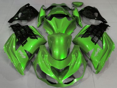 Acheter Carénages Moto Kawasaki ZX14R ZZR1400 2012-2024 - Vert Liquide Noir