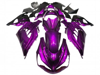 Acheter Carénages Moto Kawasaki ZX14R ZZR1400 2012-2024 - Violet Noir